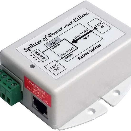 Picture of Tycon Systems POE-SPLT-4824G-P 48V DC 802.3at PoE Input 48V 802.3at PoE Out & 24V DC at 20W Output Max 50W POE Splitter & Voltage Converter