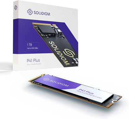 Picture of Solidigm™ P41 Plus Series 1TB PCIe GEN 4 NVMe 4.0 x4 M.2 2280 3D NAND Internal Solid State Drive (M.2 80mm, PCIe 4.0 x4) SSDPFKNU010TZX1