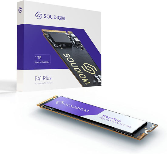 Picture of Solidigm™ P41 Plus Series 1TB PCIe GEN 4 NVMe 4.0 x4 M.2 2280 3D NAND Internal Solid State Drive (M.2 80mm, PCIe 4.0 x4) SSDPFKNU010TZX1