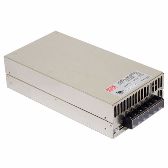 Picture of MEAN WELL SE-600-24 AC to DC Power Supply, Single Output, 24V, 25 Amp, 600W, 1.5" - 295902