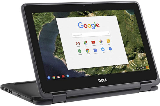 Picture of 2021 Dell 11.6-inch Convertible 2-in-1 Touchscreen Chromebook, Intel Celeron Processor Up to 2.48GHz, 4GB Ram 16GB SSD, HDMI, Chrome OS (Touchscreen) (Renewed)
