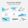 Picture of ASUS Proart Pen MPA01 Digital Pen with WACOM EMR Technology, Lightweight, No Battery, Pressure Sensitivity of 4096 Levels and 40 Degrees, Quick Choice, Interchangeable Tips, Black
