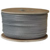Picture of 1000 feet Bulk Flat Telephone Cord, Silver Satin, 26/4 (26 AWG 4 Conductor), Telephone Cable Spool, Bulk Telephone Wire, CableWholesale