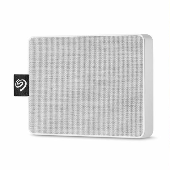Picture of Seagate One Touch SSD 500GB External Solid State Drive Portable - White, USB 3.0 for PC Laptop and Mac, 1yr Mylio Create, 2 months Adobe CC Photography (STJE500402)