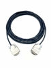Picture of 40 Foot DB9 Male to Female RS232 Plenum Extension Serial Cable - 22 AWG with Plenum Black Jacket - Made in The USA by Custom Cable Connection