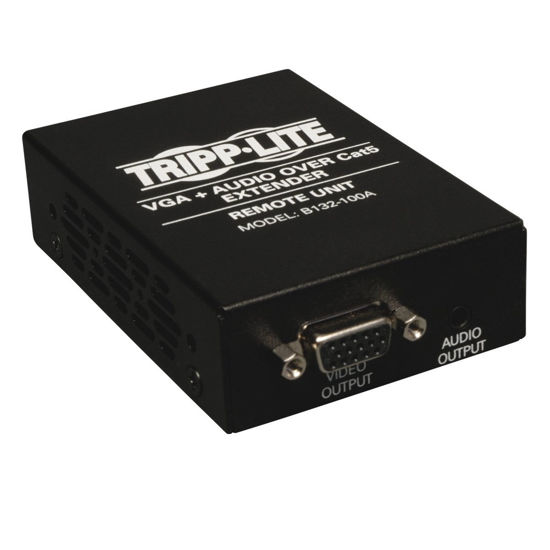 Picture of Tripp Lite VGA with Audio Over Cat5 / Cat6 Extender, Receiver 1920x1440 at 60Hz(B132-100A),Black