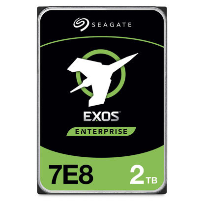 Picture of Seagate Exos 7E8 2TB Internal Hard Drive Enterprise HDD - CMR 3.5 Inch 512E SATA 6Gb/s 7200 RPM 256MB Cache for Enterprise, Data Center - Frustration Free Packaging (ST2000NM000A)