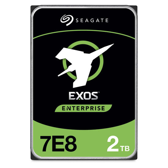 Picture of Seagate Exos 7E8 2TB Internal Hard Drive Enterprise HDD - CMR 3.5 Inch 512E SATA 6Gb/s 7200 RPM 256MB Cache for Enterprise, Data Center - Frustration Free Packaging (ST2000NM000A)