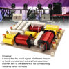 Picture of 3 Way Passive Crossover, Frequency Divider with 1 High and 2 Low, Terminal Block, 800W Audio Video Speaker Crossover Parts for 10 to 18 inch Professional Stage Speakers