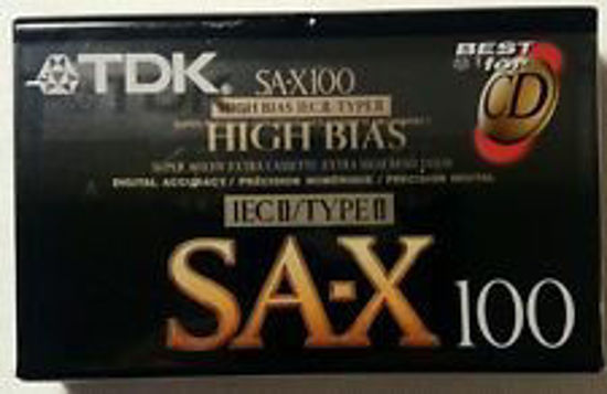 Picture of TDK SA-X 100 HIGH BIAS IECII/TYPEII AUDIO CASSETTES 4 PACK (BEST FOR CD)