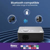 Picture of RCA RPJ133 1080P, 30"-150" Picture Size, Built in Bluetooth, HDMI,USB, Remote,Voice Control, Indoor, Outdoor, Smart Home Theater Projector,Includes Roku Streaming Stick - (Renewed)