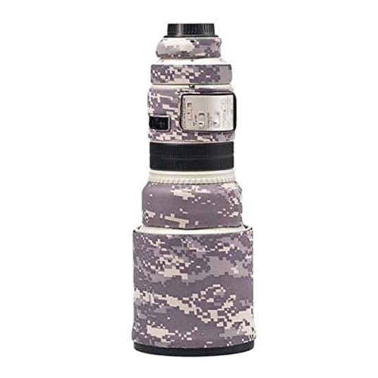 Picture of LensCoat Lens Cover for Canon 300IS f/2.8 Camouflage Neoprene Camera Lens Protection Sleeve (Digital Camo)