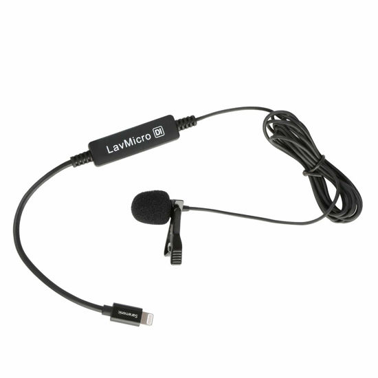 Picture of Saramonic Broadcast Lavalier Microphone with Lightning Output Connector Professional Video Microphone (LAVMICRODI)
