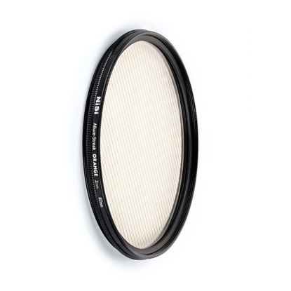 Picture of NiSi Cinema 82mm Allure Streak Orange with 2mm Streaks | Rotating Circular Anamorphic-Style Orange Streak Effect Lens Filter | Photography and Videography