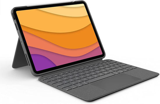Picture of Logitech Combo Touch iPad Air (4th, 5th gen - 2020, 2022) Keyboard Case - Oxford Grey (Renewed)