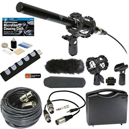 Picture of The Imaging World Professional Advanced Broadcast Microphone and Accessories Bundle for Canon VIXIA HF R800 R700 R600 R500 R80 R70 R60 R50 R82 R72 R62 R52 Camcorders
