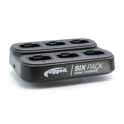 Picture of Rugged Radios 6-Pack Bank Charger for The GMR2 Plus : Charge Up to 6 Radios Simultaneously with Indicator Lights, Compact Design, No Hassle with Multiple Cradles or Adapters
