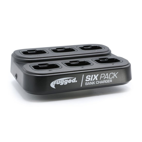 Picture of Rugged Radios 6-Pack Bank Charger for The GMR2 Plus : Charge Up to 6 Radios Simultaneously with Indicator Lights, Compact Design, No Hassle with Multiple Cradles or Adapters