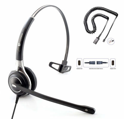 Picture of TruVoice HD-700 Premium Office/Call Center Headset with Noise Canceling Microphone - Compatible with Mitel, Nortel, Avaya, Poly, Polycom, Shoretel, Aastra, Digium, ESI and Fanvil Desk Phones