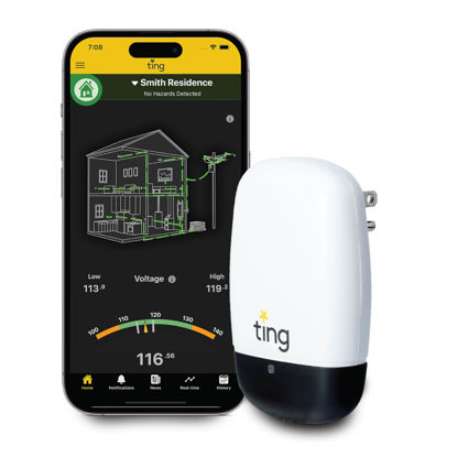 Picture of Ting Fire Ting Smart Fire Prevention Sensor & Service - Includes 12 Months of Required Service, Residential Use Only