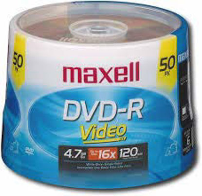 Picture of Maxell DVD-R Video 4.7 GB / 120 Min / 50 Pack