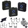 Picture of CaTeFo Star200 T2 Dual Channel Wireless Microphone System - Includes 2 Transmitters & 2 Lapel Mics