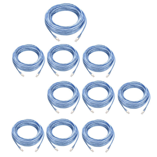 Picture of Beszin 10-Pack RJ11 25Ft Shielded Modem Cable for High Speed DSL Internet, for Broadband DSL Modems, High Speed Data Transfer, Home DSL Ethernet Phone Jack Cable