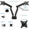 Picture of VIVO Premium Aluminum Full Motion Dual Monitor Desk Mount Stand with Lift Engine Arm, Fits Ultrawide Screens up to 35 inches, STAND-V102BB