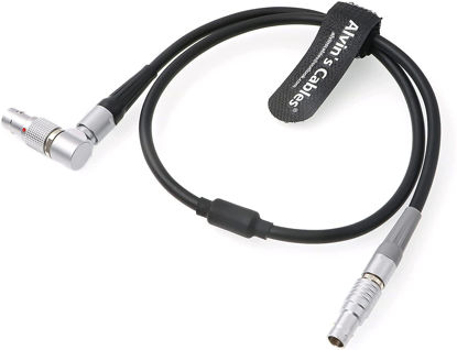 Picture of Cable CAM (7p)-EXT (6p) Rotatable Right Angle Plug for ARRI-cforce-RF Motor CAM 7-Pin to EXT Adjustable Right Angle 6-Pin Male for cmotion cPRO Motor camin| Alexa| Amira 60CM Alvin's Cables