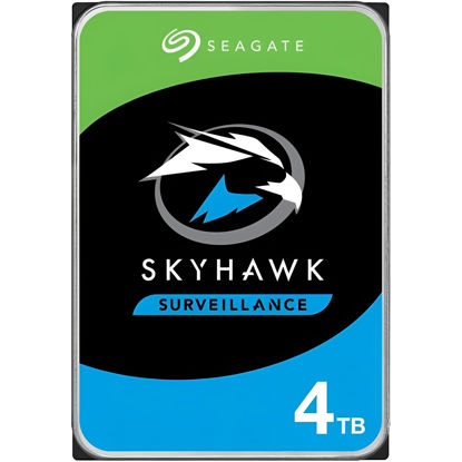 Picture of Seagate Skyhawk ST4000VX013 4 TB Hard Drive - 3.5" Internal - SATA (SATA/600) - Network Video Recorder, Video Surveillance System Device Supported