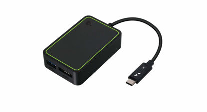 Picture of IOGEAR Thunderbolt 3 to eSATA and USB Adapter - 6 Gbps eSATA External Storage - USB-A 3.1 Second Port - Up to 40Gbps Data Rate - Plug-n-Play - Compatible w/eSATA III, II & I - Mac/Win - GTC3DEU