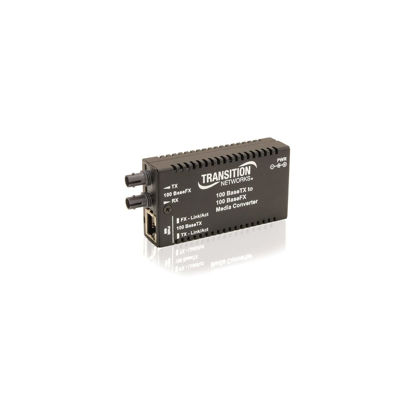 Picture of Transition Networks StandAlone Mini Fast Ethernet Fiber Media Converter 100MB LAN (M/E-TX-FX-01-NA)