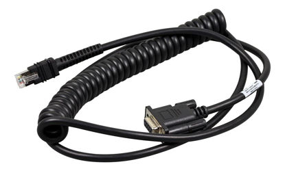Picture of Zebra Enterprise CBA-R71-C09ZAR RS232 Cable, DB9 Female Connector, Coiled, Power Pin 9, 9' Length