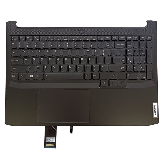 Picture of LTPRPTS Replacement for Lenovo Ideapd Gaming 3-15ACH6 3-15IHU6 82K2 Yoga 13ALC7 Laptop Upper Case Palmrest Backlit Keyboard Touchpad Assembly Part 5CB1D04600 Black