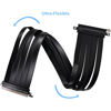 Picture of Lian-Li 23.6" PCIe 4.0 X16 Riser Card Cable - Black