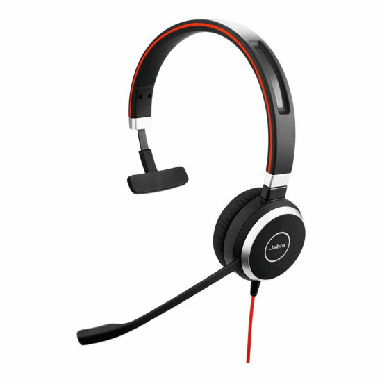 Picture of Jabra Evolve 40 UC Mono Headset - Unified Communications Headphones for VoIP Softphone with Passive Noise Cancellation - USB-Cable with Controller - Black