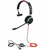 Picture of Jabra Evolve 40 UC Mono Headset - Unified Communications Headphones for VoIP Softphone with Passive Noise Cancellation - USB-Cable with Controller - Black