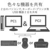 Picture of ELECOM KVM Switch for 2 USB Devices KVM-DVHDU2 (Japan Import)
