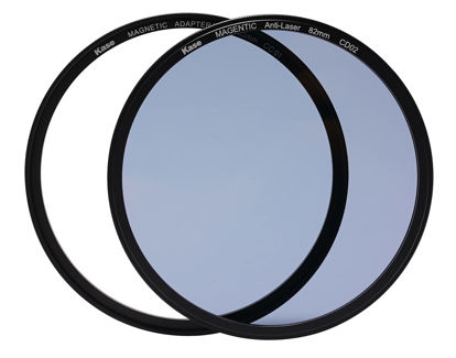 Picture of Kase Wolverine 82mm Anti-Laser Protection Filter Magnetic Shockproof Tempered Optical Glass Incl Adapter 82