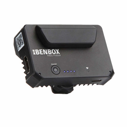 Picture of INKEE Benbox Mini Video Transmitter Wireless HDMI 1080p 5.8G WiFi Live Transmission to 3 Devices Built-in Cold Shoe Video Image Transmitter for DSLR Camera iPad Smartphone