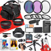Picture of 49mm Accessory Bundle for Canon EOS: R50, R100, M5, M6 Mark II, M6, R10 + LED Light + Microphone + Wide Angle and Telephoto Lens + Filters + More (28pc Bundle)