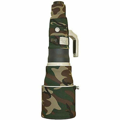 Picture of LensCoat Lens Cover for Canon 800 5.6 camouflage neoprene camera lens protection (Forest Green Camo)