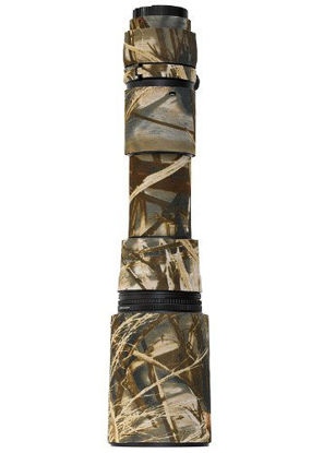 Picture of LensCoat Tamron 200-500 Lens Cover (Realtree Max4 HD) camouflage neoprene camera lens protection sleeve LCT200500M4