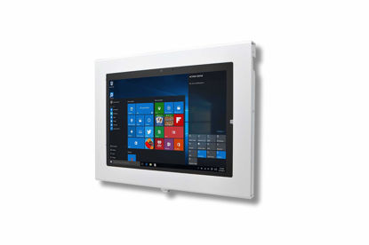 Picture of TABcare Locking Anti-Theft Metal Case for Samsung Galaxy TAB Active & Active4 Pro 10.1" Tablet for Kiosk, POS, Store, Show Display, Time Clock (TAB Active4 Pro, White)