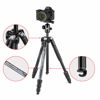 Picture of Manfrotto Element MII Camera Tripod, Travel Tripod in Aluminium with Ball Head and Carrying Bag, for Compact Cameras, CSC, DSLR, Photography Accessories for Content Creation and Vlogging