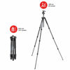 Picture of Manfrotto Element MII Camera Tripod, Travel Tripod in Aluminium with Ball Head and Carrying Bag, for Compact Cameras, CSC, DSLR, Photography Accessories for Content Creation and Vlogging