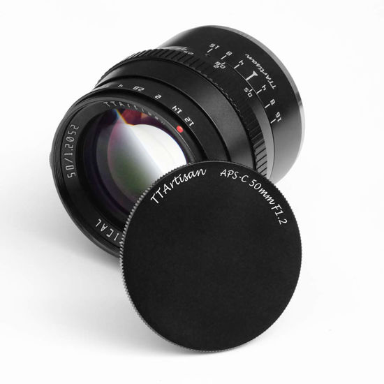 Picture of TTArtisan 50mm F1.2 APS-C Large Aperture Cameras Lens Manual Focus MF Compatible with Fuji X Mount Camera