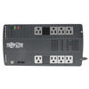 Picture of Tripp Lite 700VA UPS Battery Backup Surge Protector, AVR Automatic Voltage Regulation, 8-Outlet Uninterruptible Power Supply, Dataline Protection, 3-Year Warranty & $100,000 Insurance (AVR700U)