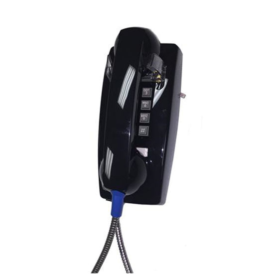 Picture of Cortelco 2554-ARC-BK 255400arc20m Wall Phone W/armored Cord
