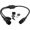 Picture of Raymarine Axiom RealVision to 25-Pin RealVision & 7-Pin Embedded Transducers Adapter Y-Cable